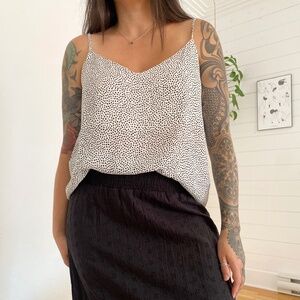 Anthropologie mine polka dot tank top